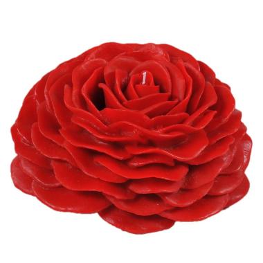 Candela rosa canina profumata rossa Ø 30 cm