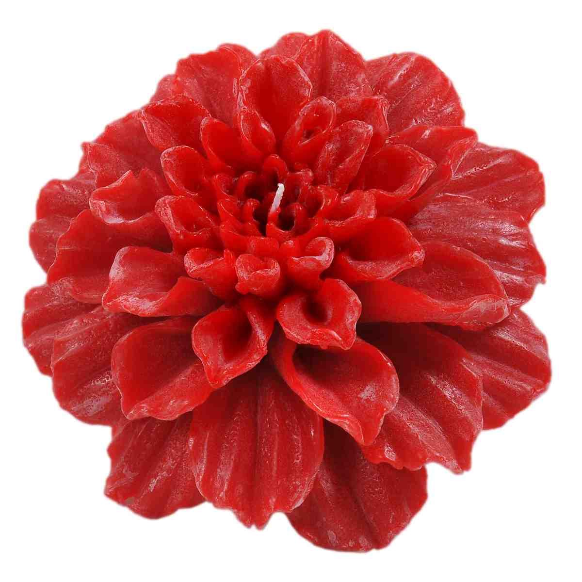 Candela natale dalia profumata rossa Ø 11 cm