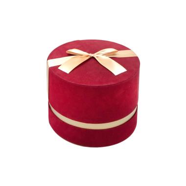 Scatola cartone velluto bordeaux