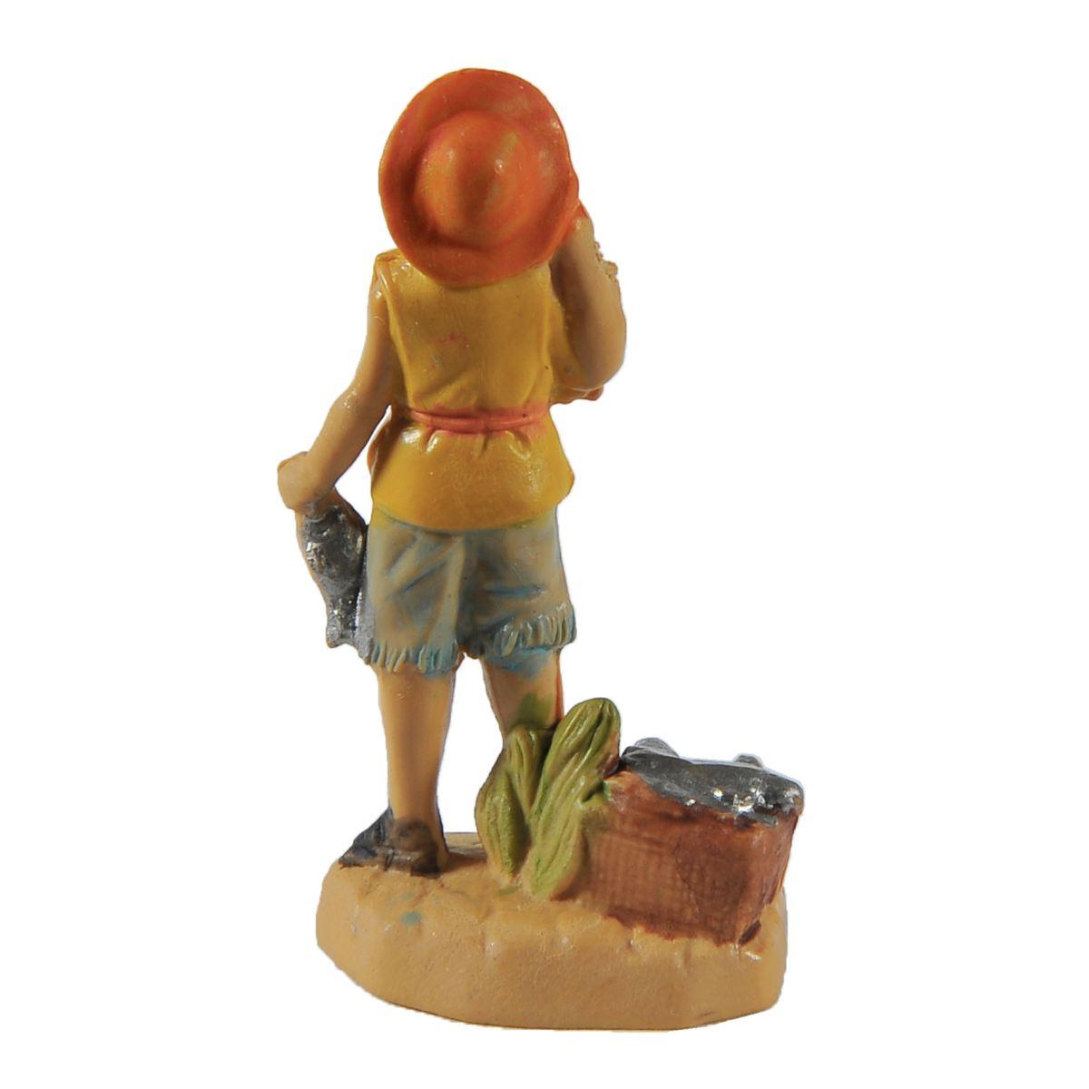 Statua presepe 4 cm pescivendolo