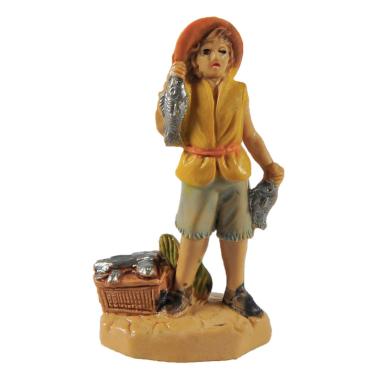 Statua presepe 4 cm pescivendolo