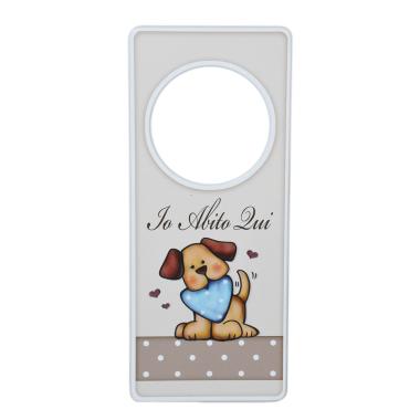Appendino porta legno frase cane