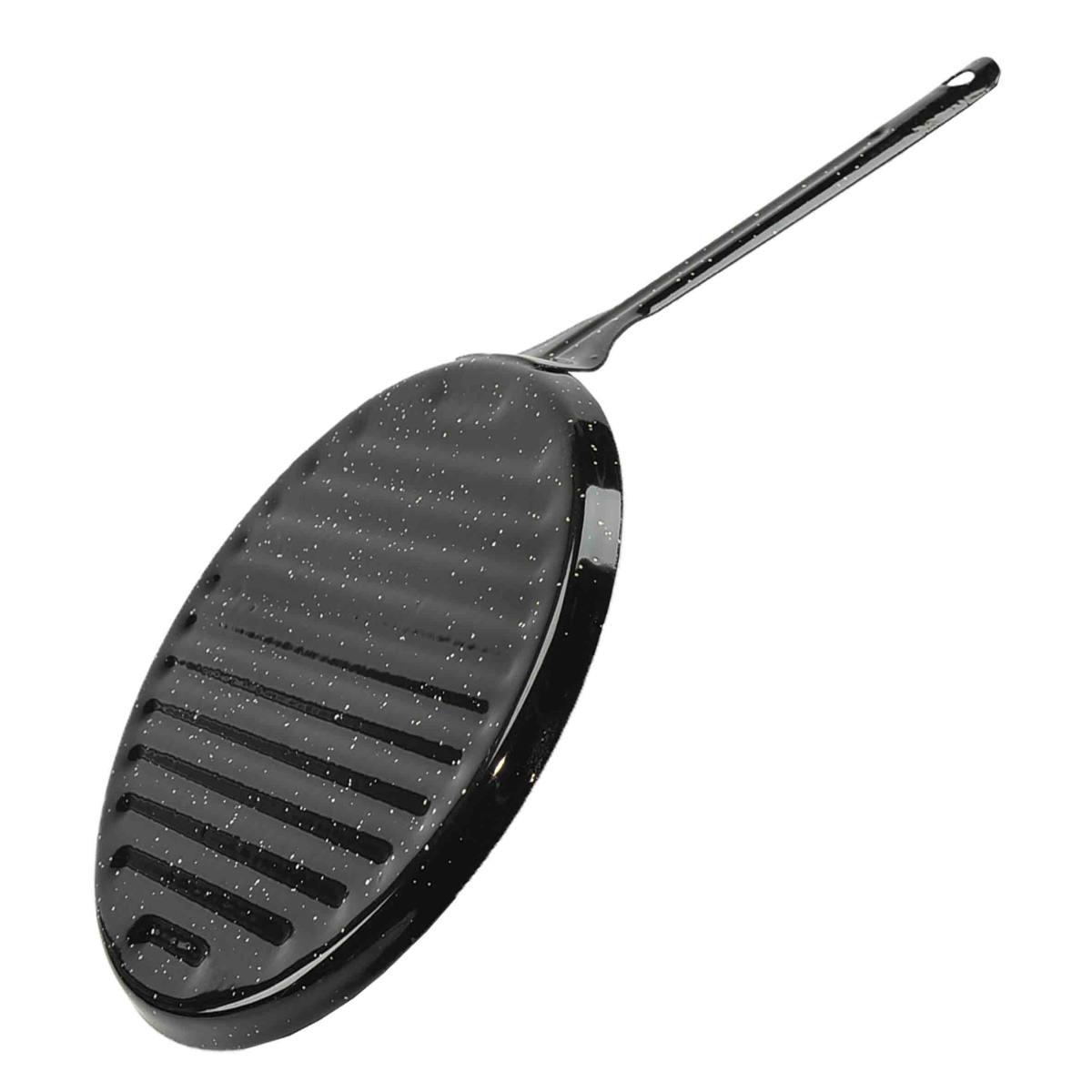 Padella Griglia Metallo Smaltata Nero cm.Ø22 | M2 Store