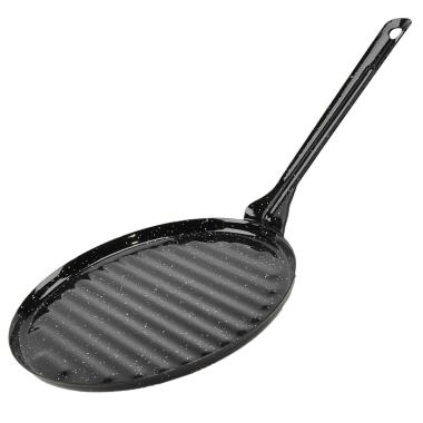 Padella Griglia Metallo Smaltata Nero cm.Ø22 | M2 Store