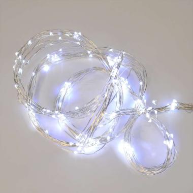 Luci di natale esterno cascata nano 200 led bianco freddo