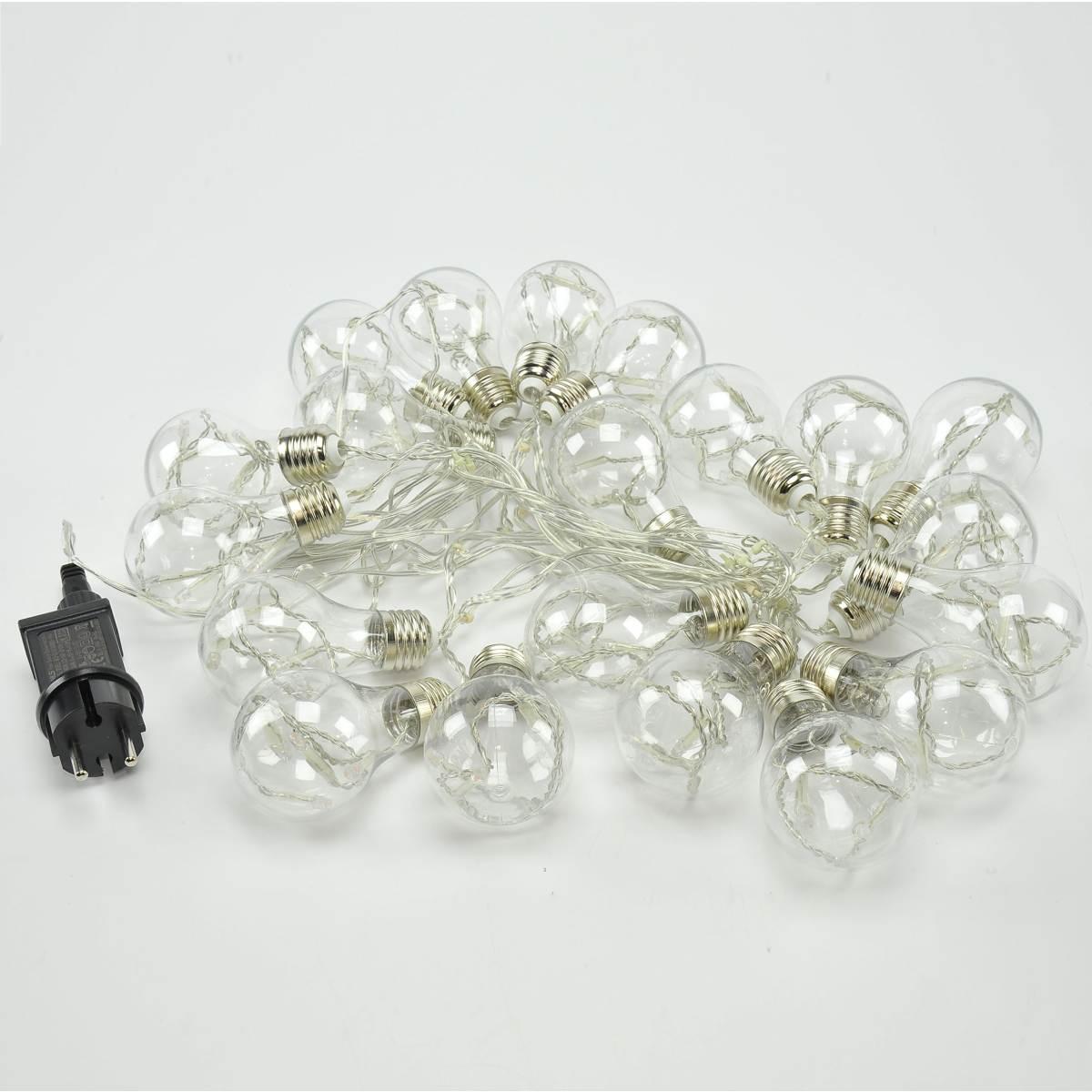 Luci di natale tenda esterno 20 led lampadine multic