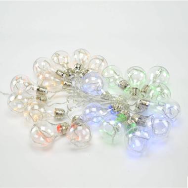 Luci di natale tenda esterno 20 led lampadine multic