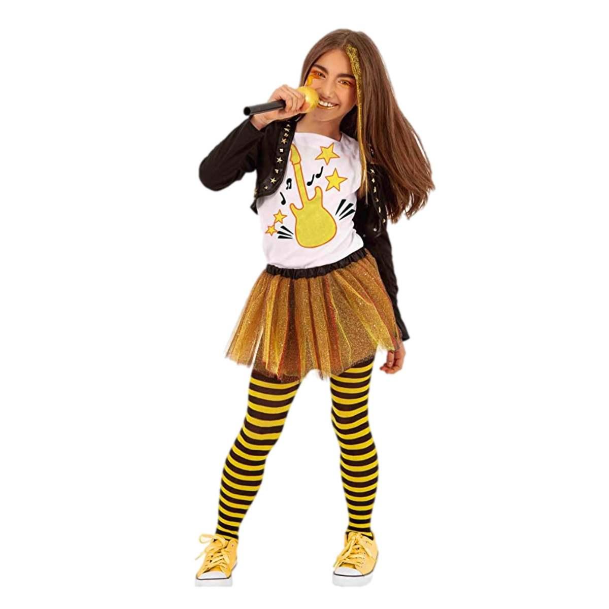 Costume pop girl band giallo