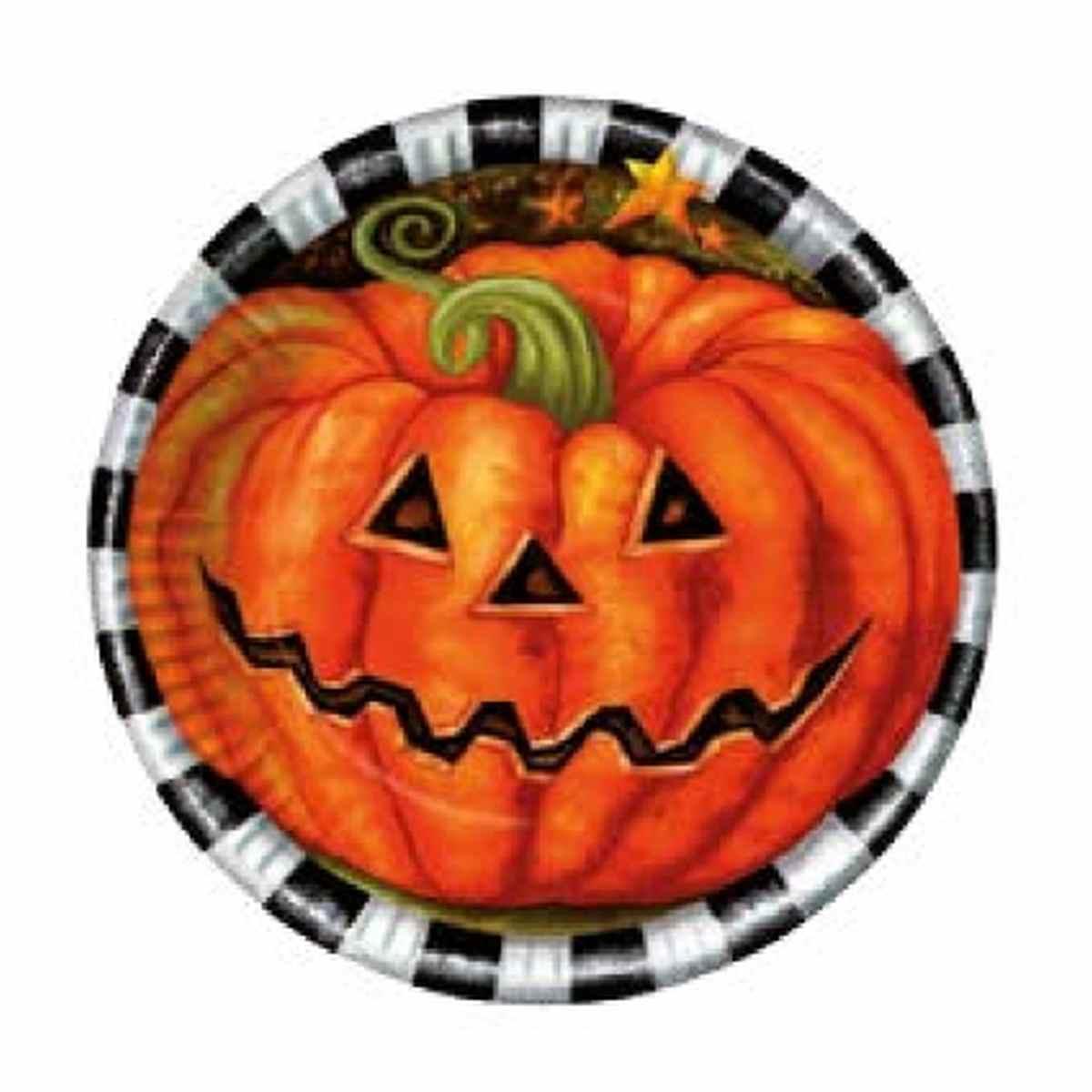 Piatti halloween zucca 24 pz