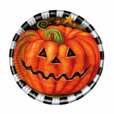 Piatti halloween zucca 24 pz