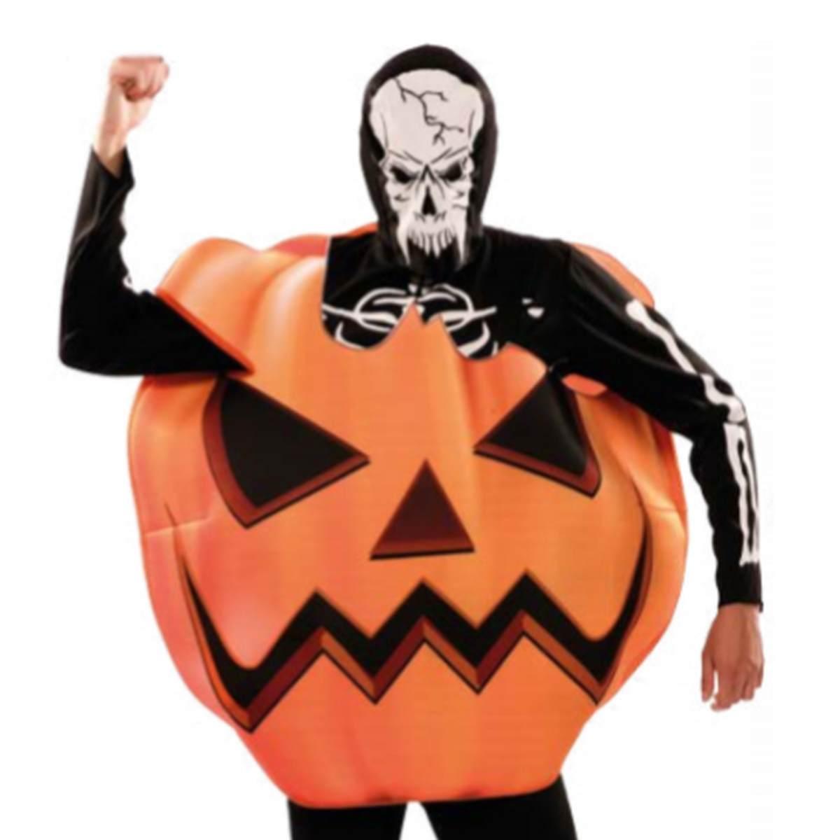 Costume halloween zucca scheletro