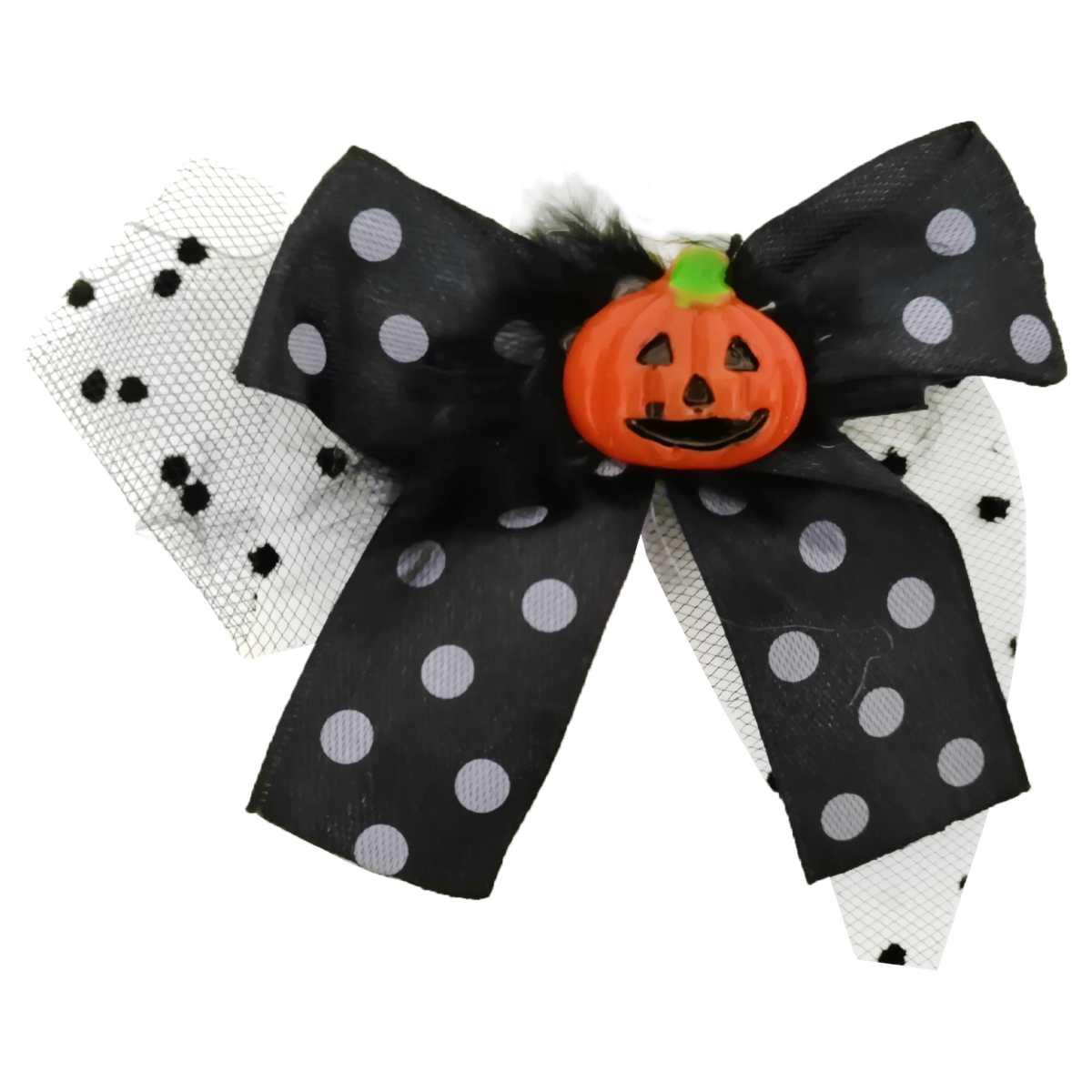 Fermaglio halloween fiocco zucca