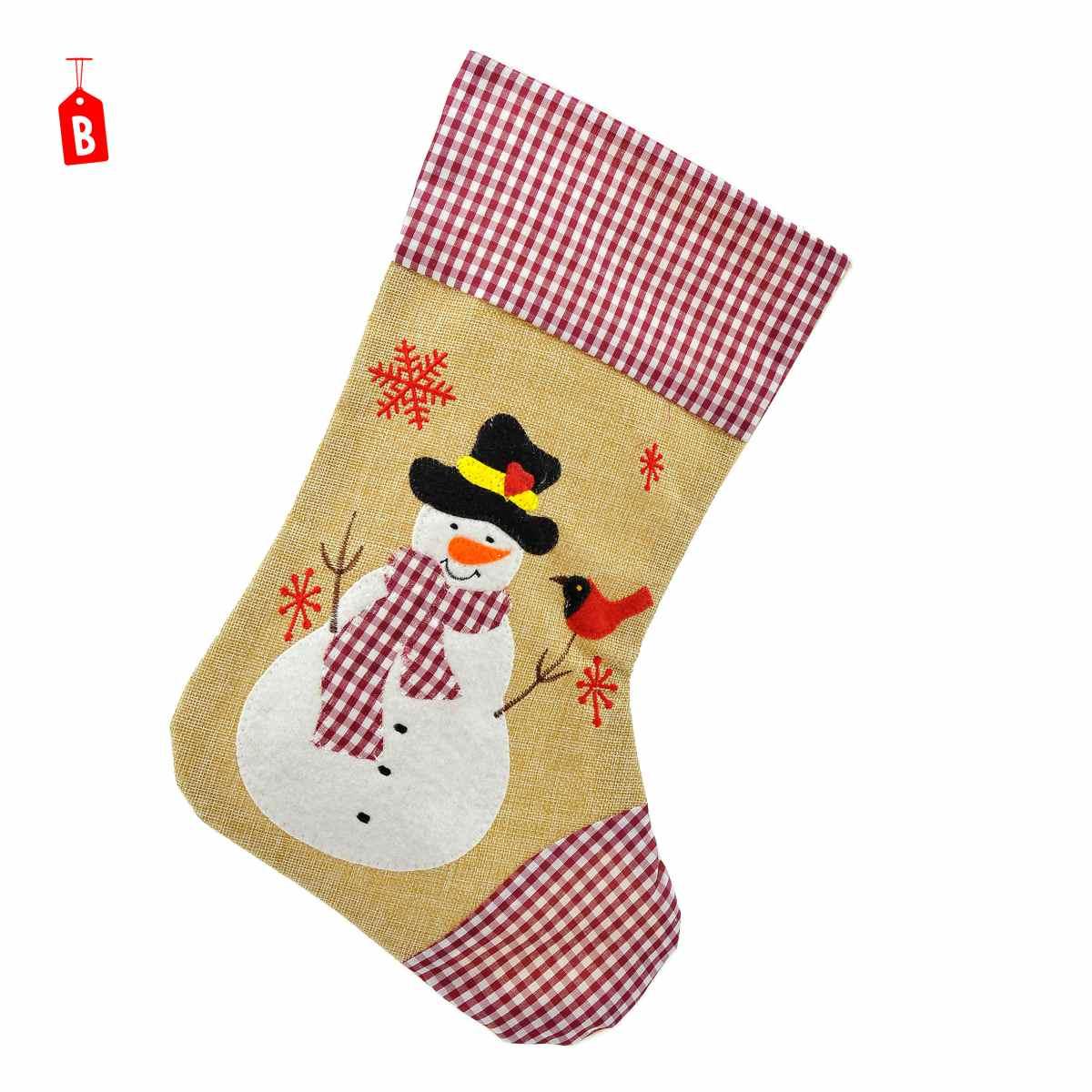 Calza befana juta 25 x 39 cm