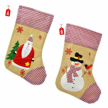 Calza befana juta 25 x 39 cm