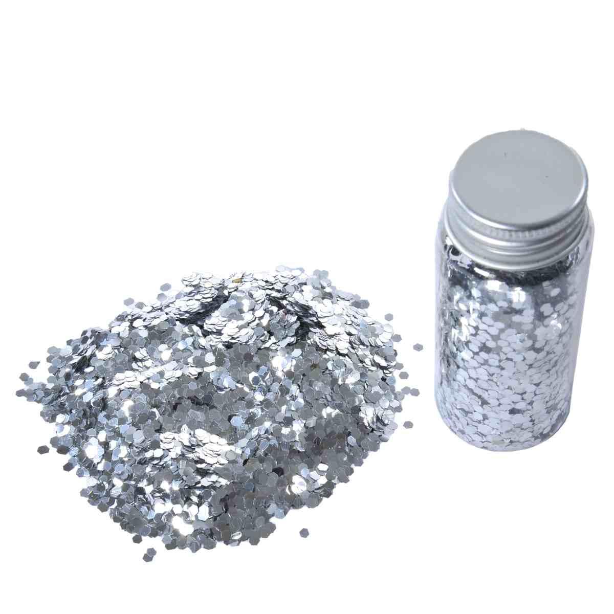 Glitter argento 50 gr