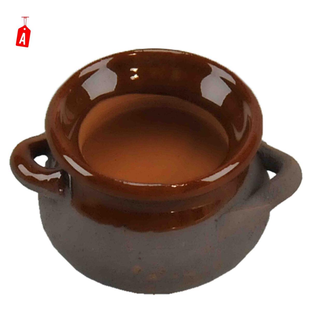 Pentola presepe terracotta bicolore manici