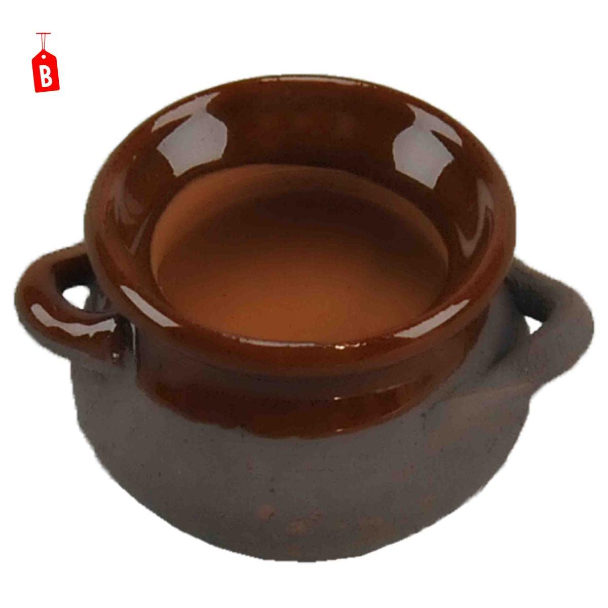 Pentola presepe terracotta bicolore manici