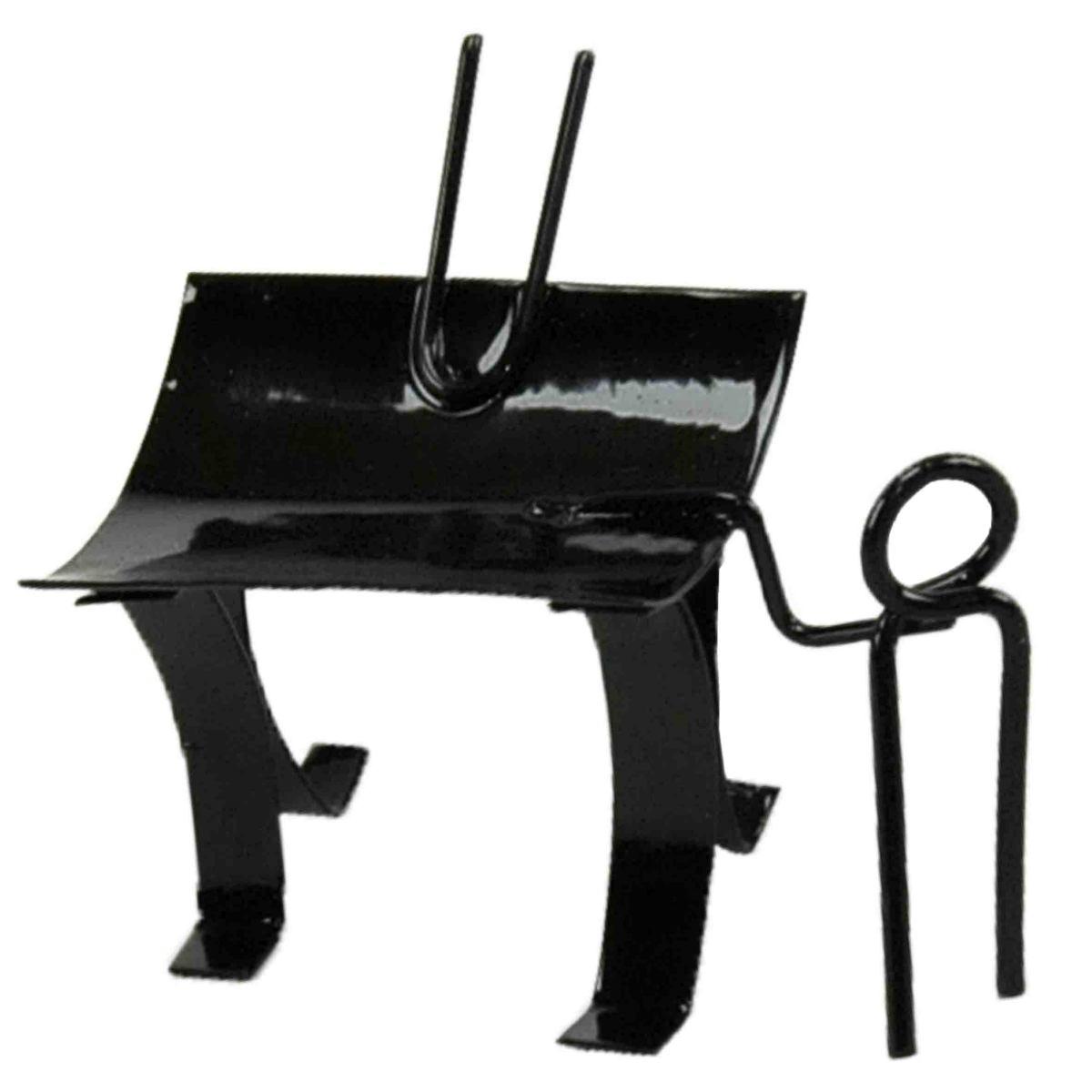 Bracere presepe metallo nero