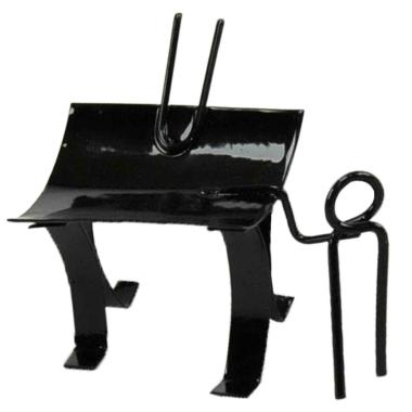 Bracere presepe metallo nero