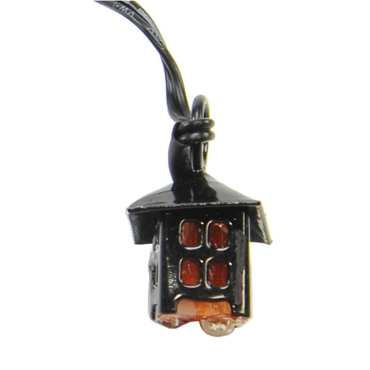 Lanterna presepe metallo sospeso 3 5 luce rossa spina modello v 2 cm