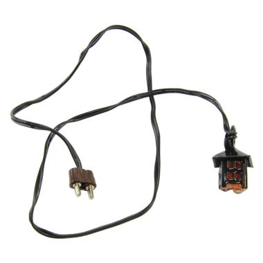 Lanterna presepe metallo sospeso 3 5 luce rossa spina modello v 2 cm