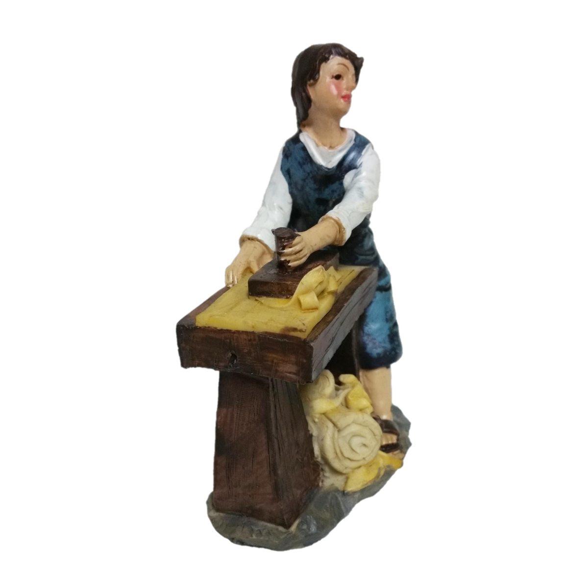Statua presepe 11 cm falegname banco