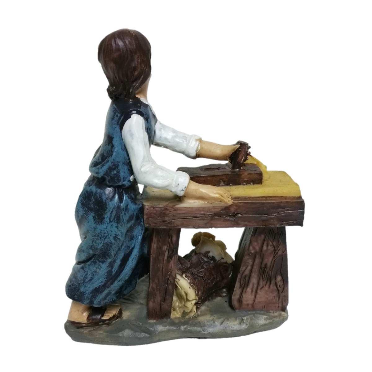 Statua presepe 11 cm falegname banco