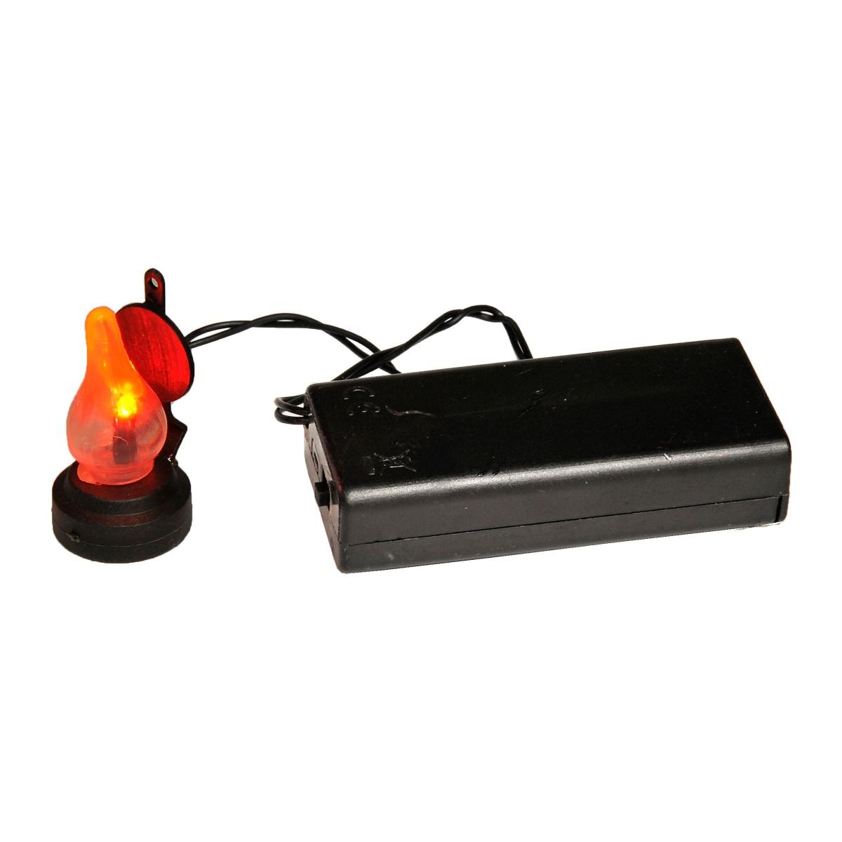 Lanterna presepe luce rossa batteria 3 modello v