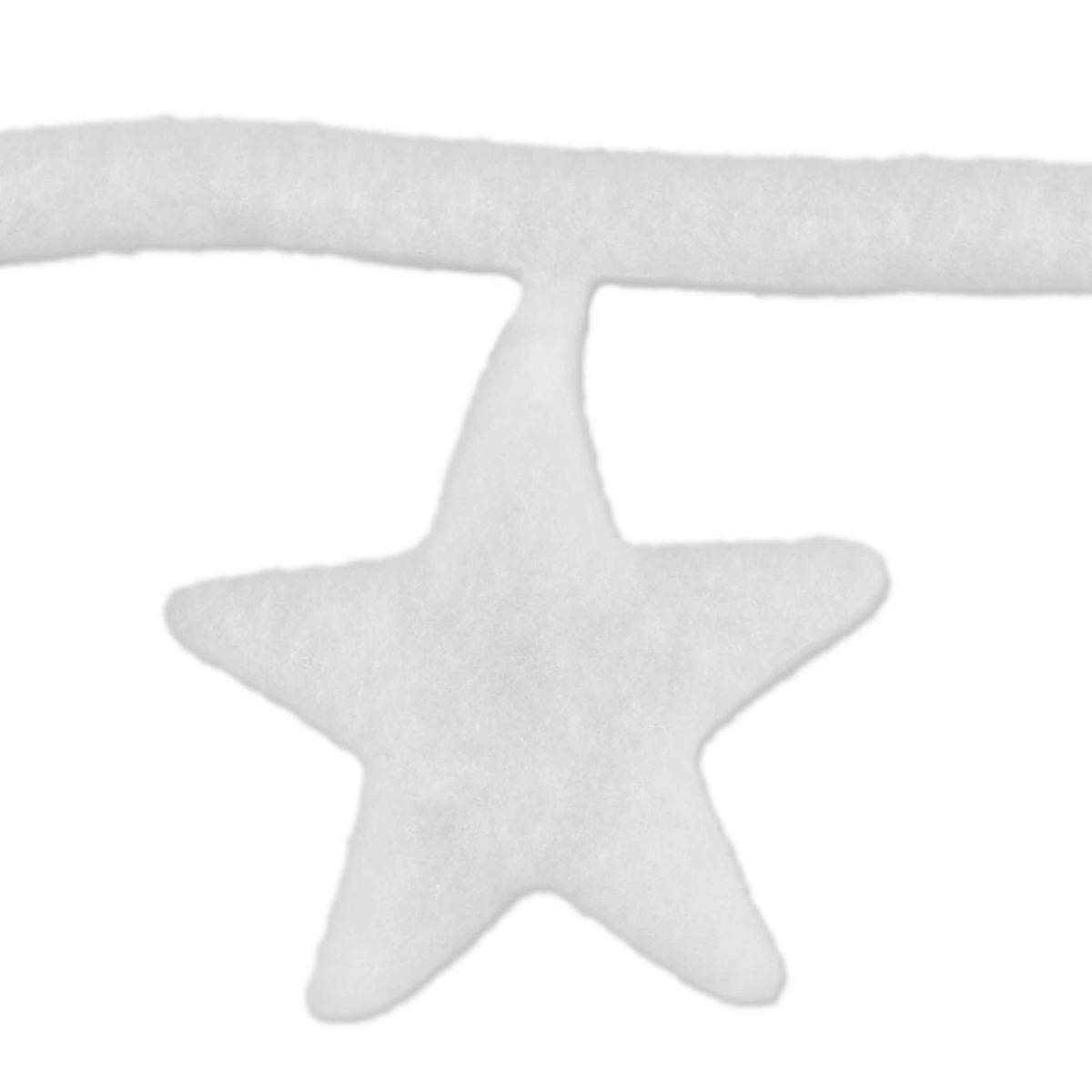 Decorazione natalizia stelle ovatta 240 cm