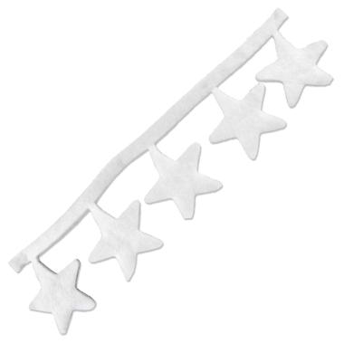 Decorazione natalizia stelle ovatta 240 cm