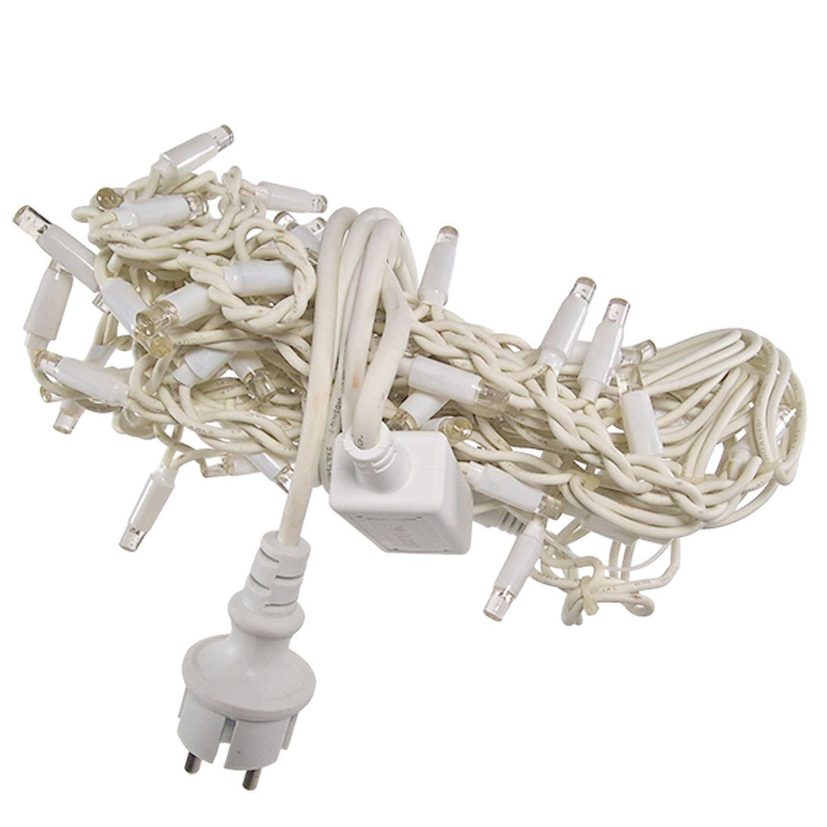 Luci di natale tenda esterno professionale 60 led bianco caldo prolungabile 300 cm