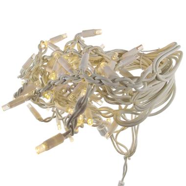 Luci di natale tenda esterno professionale 60 led bianco caldo prolungabile 300 cm