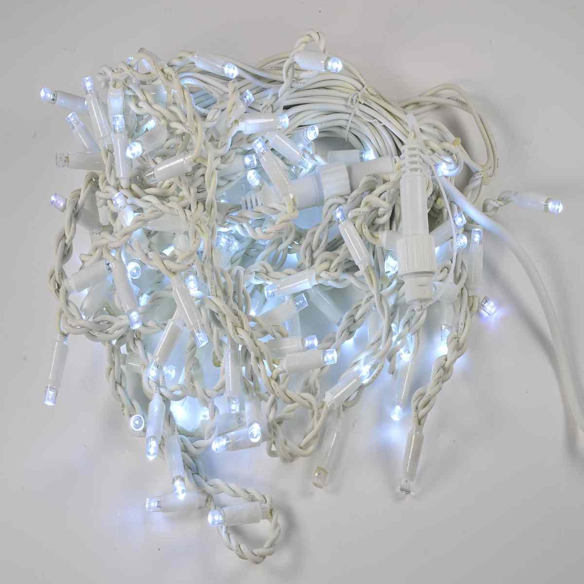 Luci di natale tenda professionale 100 led bianco prol modello f 500 cm