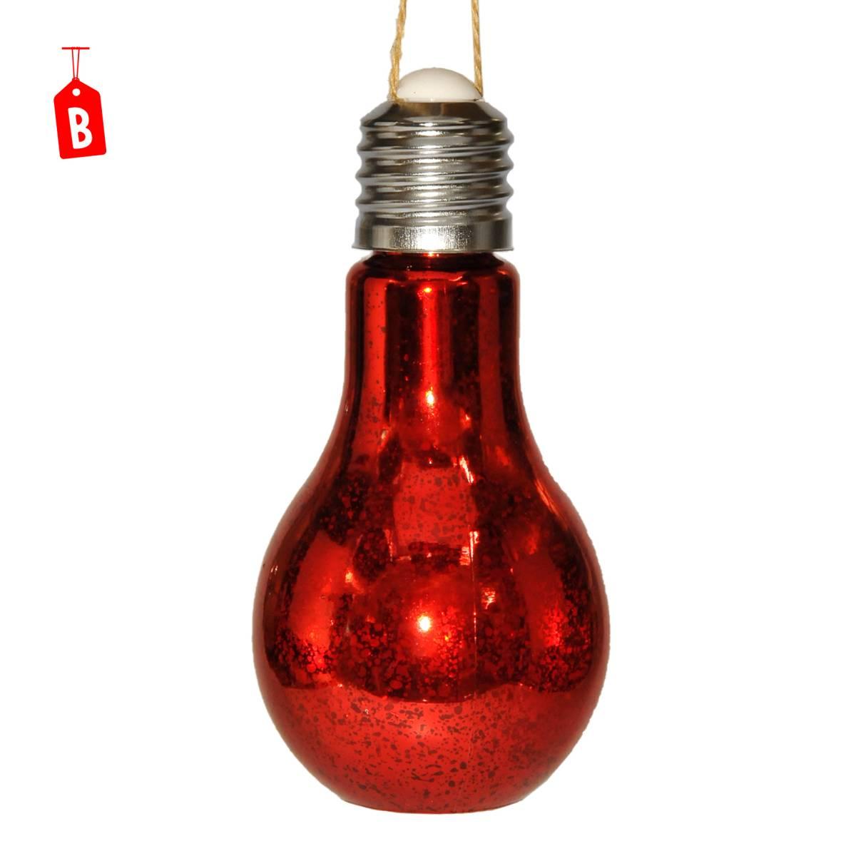 Luci lampadina natalizia batteria 10 led disponibile 3 colori