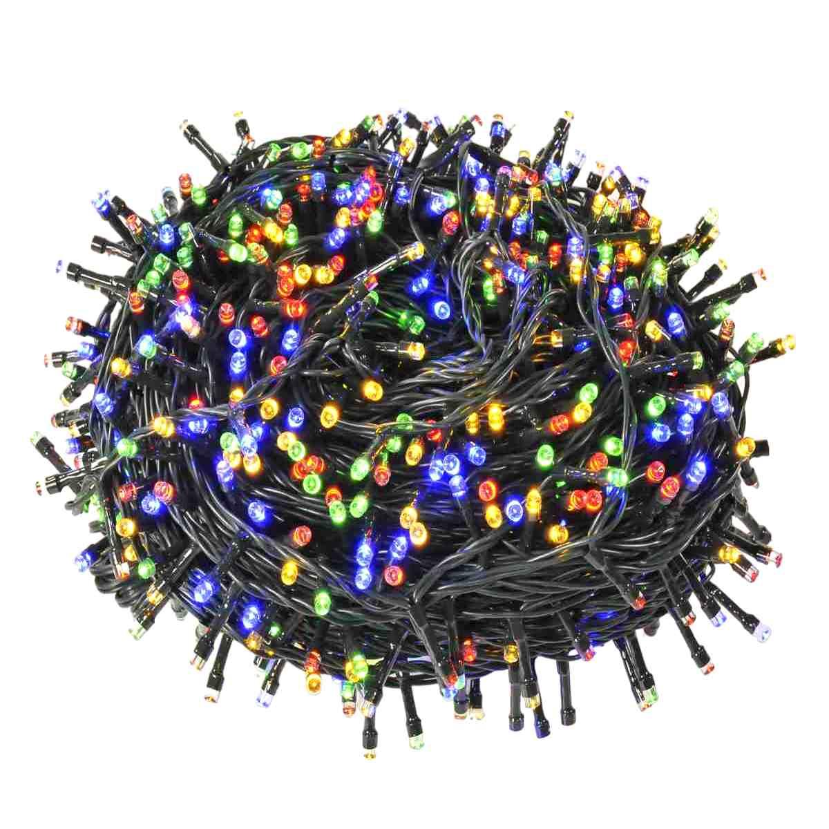 Luci di natale esterno 1000 led multi giochi luce