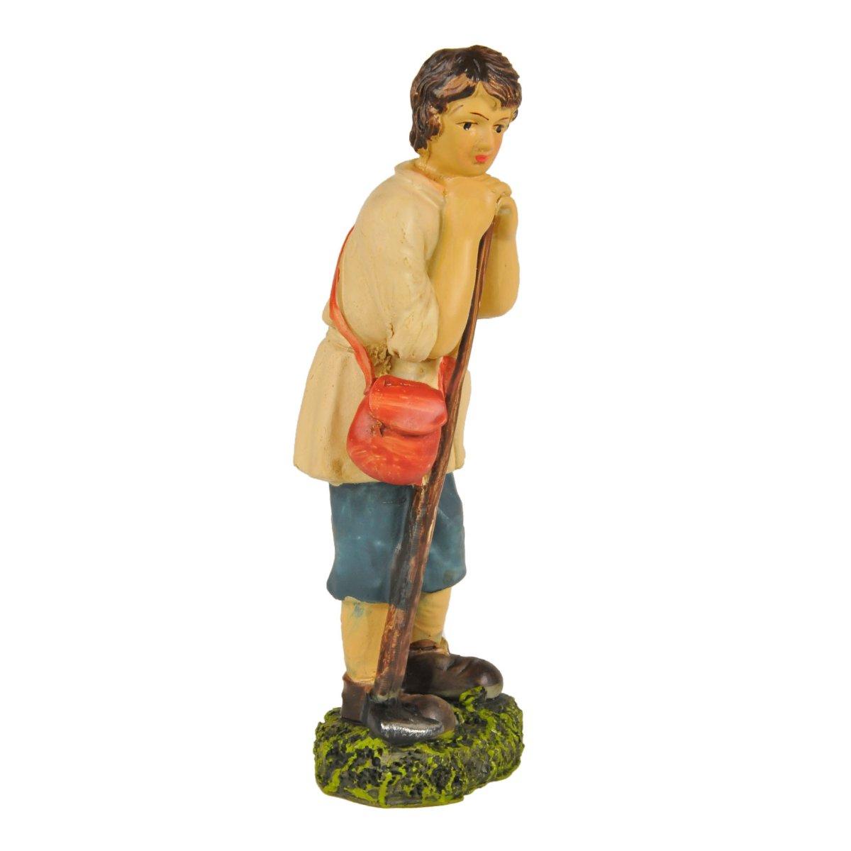 Statua presepe 15 cm contadino zappa