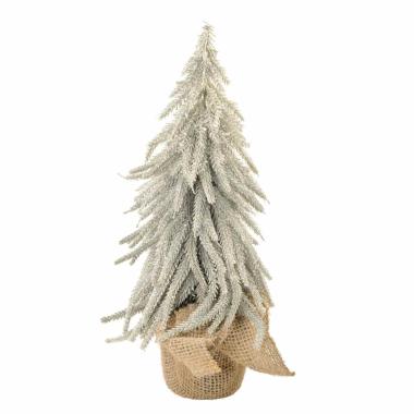 Albero di Natale 35 cm argento glitter