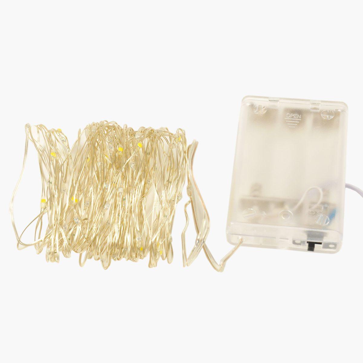 Luci di natale esterno batteria 100 led multi flash