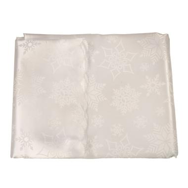 Tovaglia natalizia bianca neve 140 x 170 cm