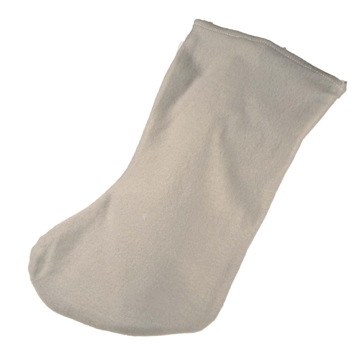 Calza befana grigia pelliccetta 40 cm