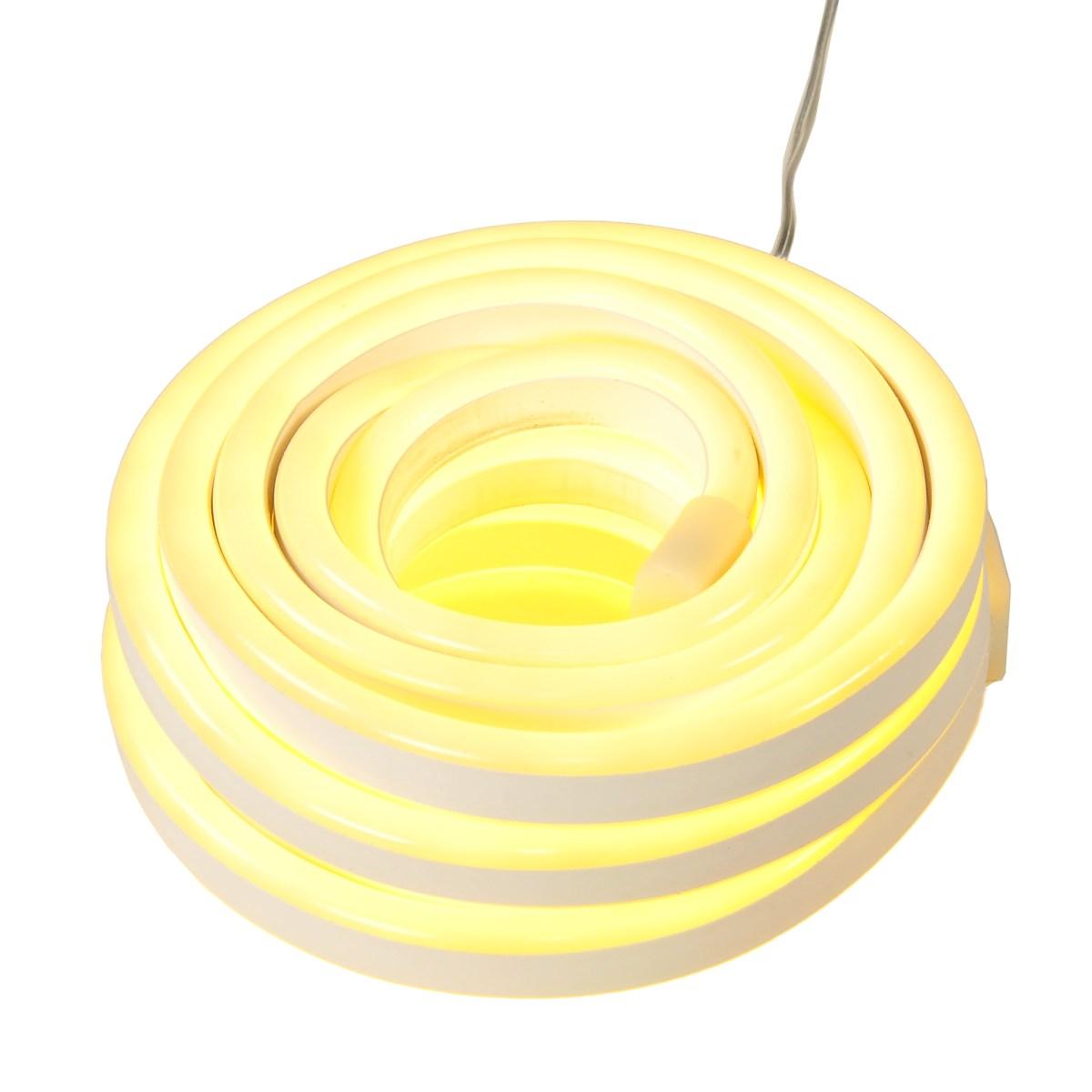 Luci di natale esterno tubo led neon 480 bianco caldo fluo 4 mt