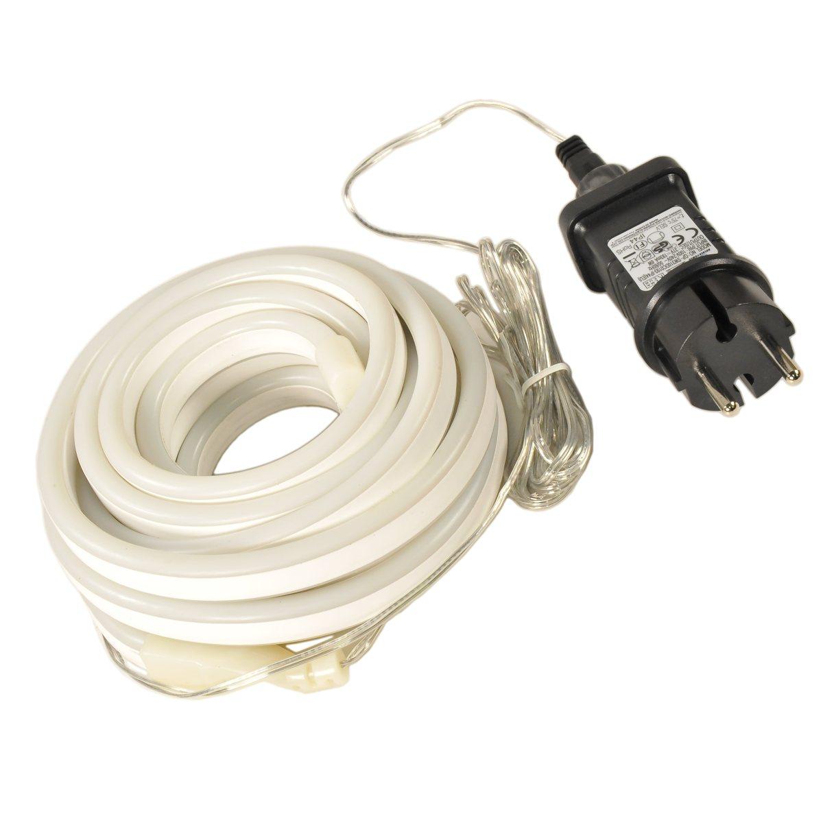 Luci di natale esterno tubo led neon 480 bianco caldo fluo 4 mt