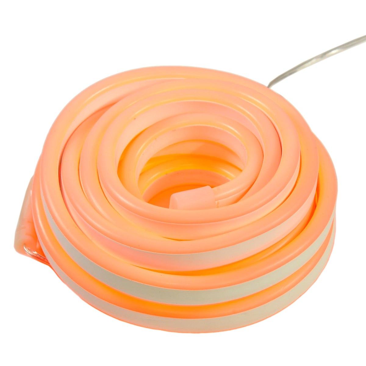 Luci di natale esterno tubo led neon 480 rosso fluo 4 mt