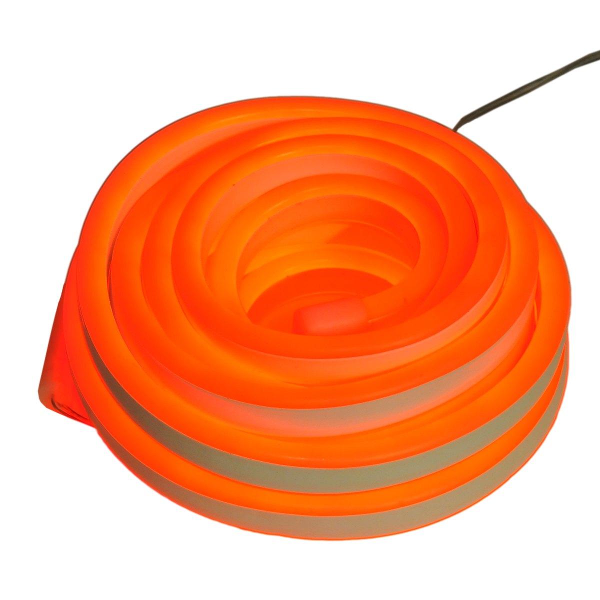 Luci di natale esterno tubo led neon 480 rosso fluo 4 mt