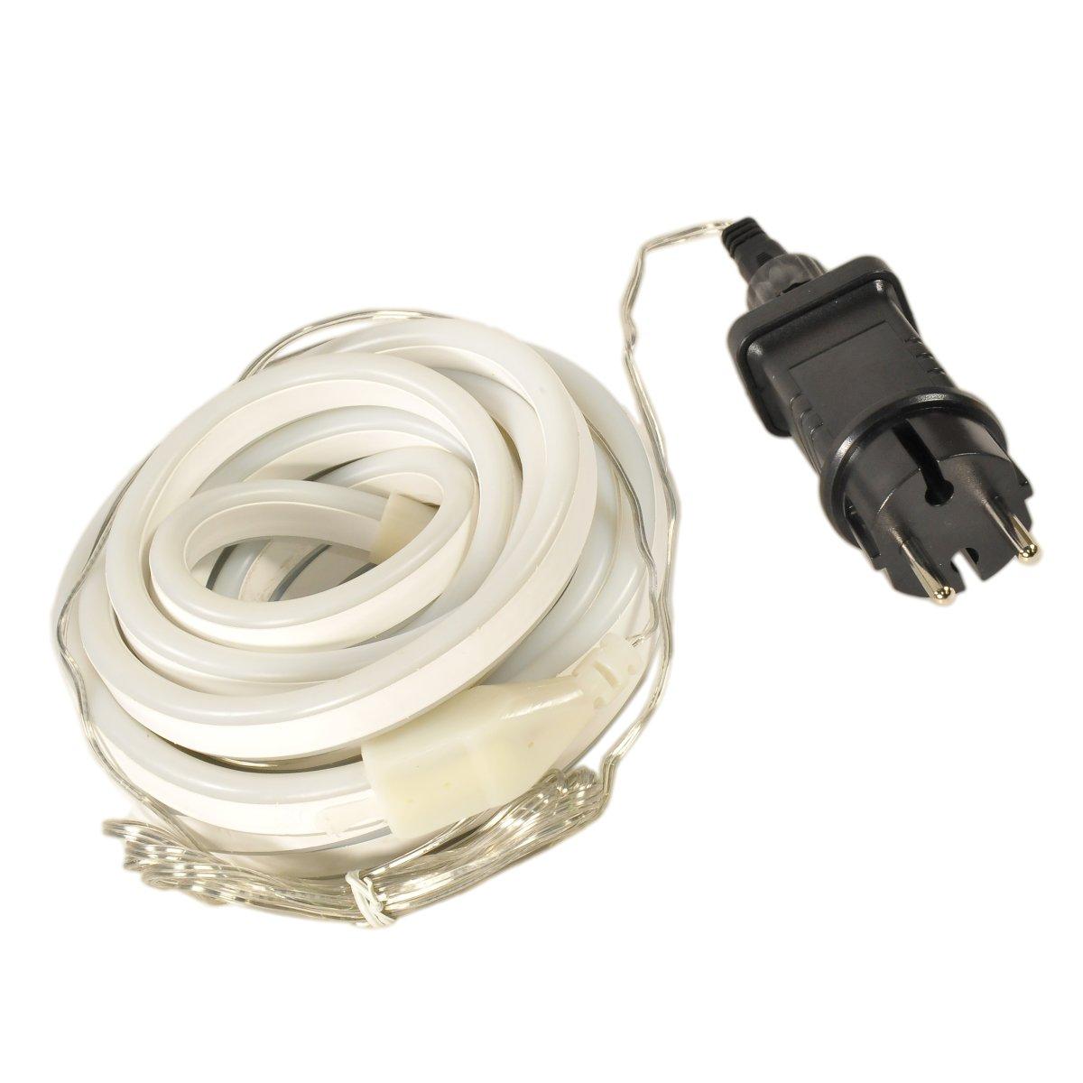 Luci di natale esterno tubo led neon 480 blu fluo 4 mt