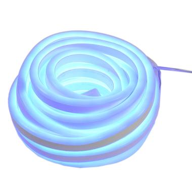Luci di natale esterno tubo led neon 480 blu fluo 4 mt