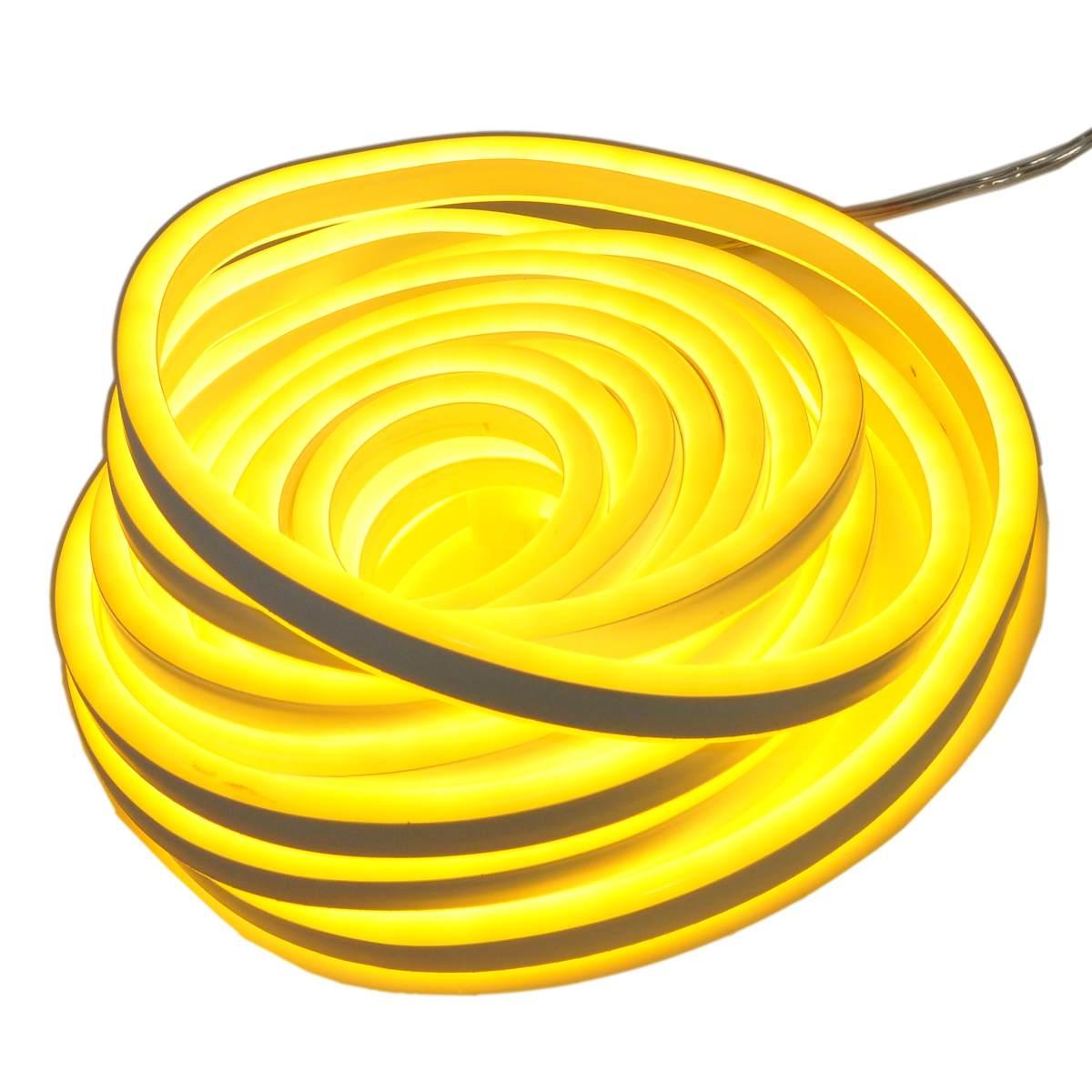 Luci di natale esterno tubo led neon 960 bianco caldo fluo 8 mt
