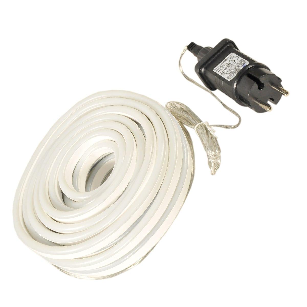 Luci di natale esterno tubo led neon 960 blu fluo 8 mt