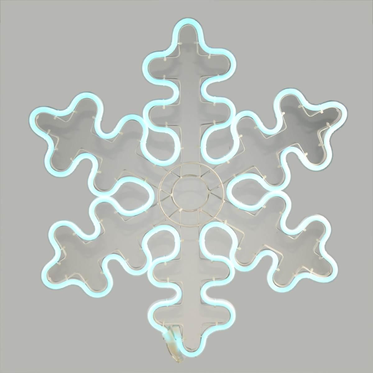 Luci di natale esterno 480 led fiocco neve neon blu 53 x 53 cm