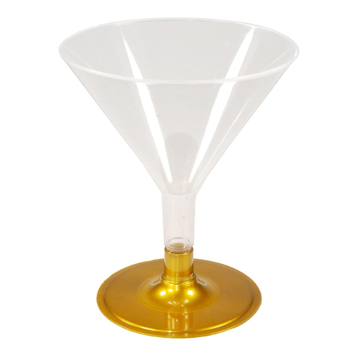 Bicchiere natalizi cocktail crystal oro 6 pz